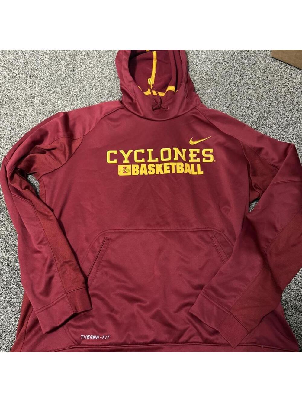 Nike red Iowa State Cyclones basketball hoodie #NCAA #basketball